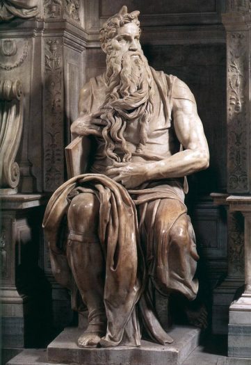 Michelangelo'nun Boynuzlu Musa Heykeli