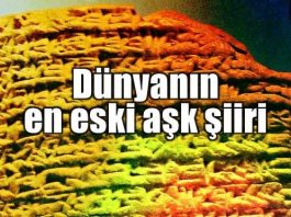 Dünyanın en eski aşk şiiri ve hikayesi... 1889 yılında, Bağdat'ın 150 kilometre uzağındaki Sümer kenti Nippur'da bir tablet bulundu.