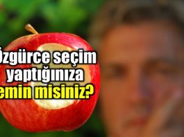 Verilmeyen seçenekler: Özgürce seçtiğinize emin misiniz?