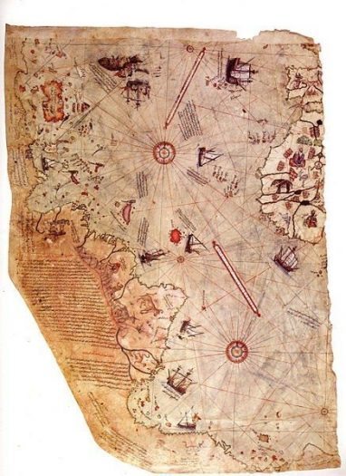 piri reis dünya haritası