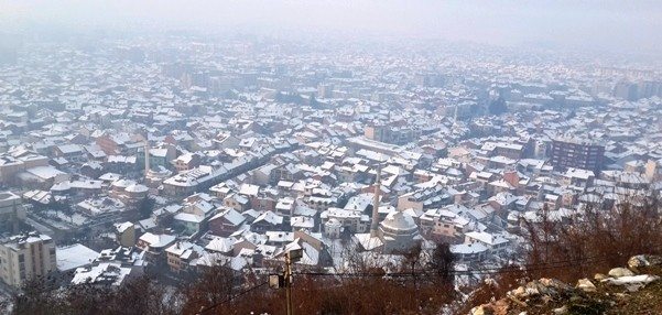kosova Prizren Kaleden kenti manzarası
