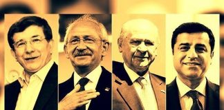 koalisyon liderler muhteşem dörtlü davutoğlu kılıçdaroğlu bahçeli demirtaş seçim 1 kasım