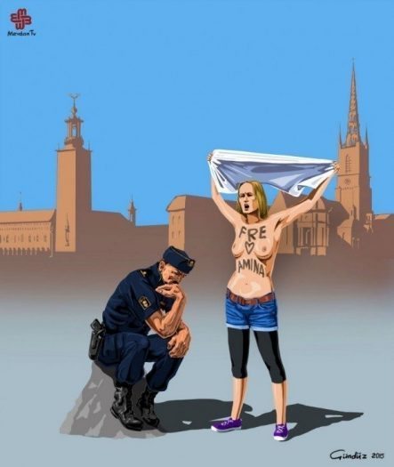 isveç Gunduz Aghayev global police illüstrasyonları polis