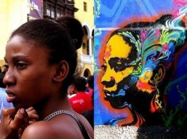 Graffiti'ye yeni bir tarz getiren Stinkfish, tanımadığı insanların fotoğraflarını çekerek insan portrelerini sanat eserlerine dönüştürüyor.