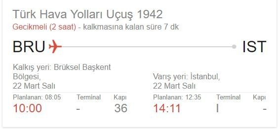 brüksel istanbul thy tk 1942