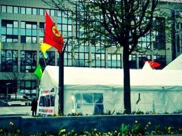 belçika brüksel pkk çadırı terör avrupa birliği