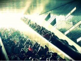 Yürüyen merdivenin yürüyenleri