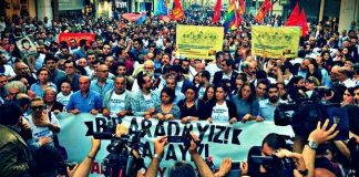 Gezi Parkı olaylarının 3. yıl dönümü mitingi Taksim'de