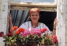 Çiçekli pencerede Türkan Saylan