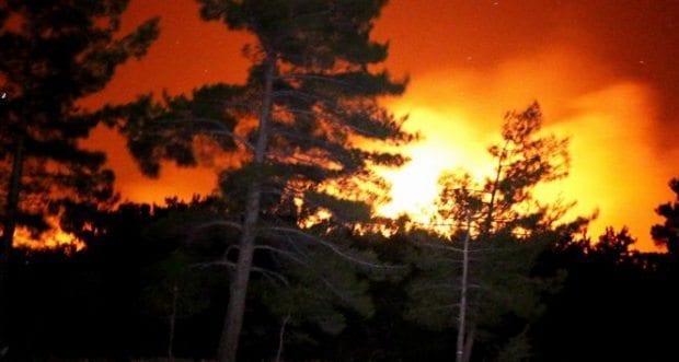 Kazdağları yanıyor: 20 hektar alan zarar gördü