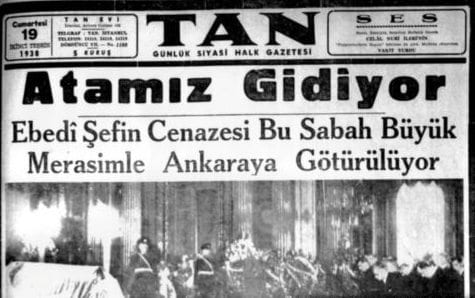 11 kasım 1938 gazete manşetleri atatürk 10 kasım