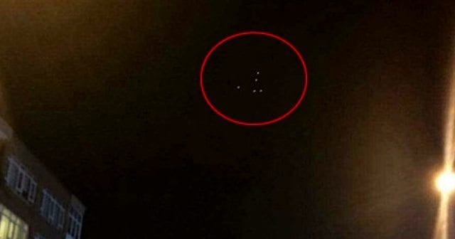Ufo görüntüleri dün gece Twitter'daydı