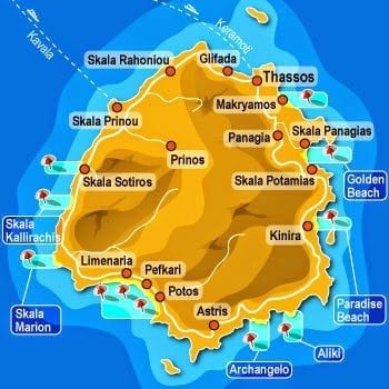 thassos adası taşoz harita gezilecek yerler