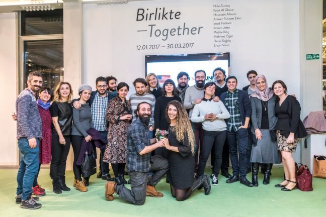 Suriyeli ve Türkiyeli sanatçıların eserleri: "Together - Birlikte" Sergisinde