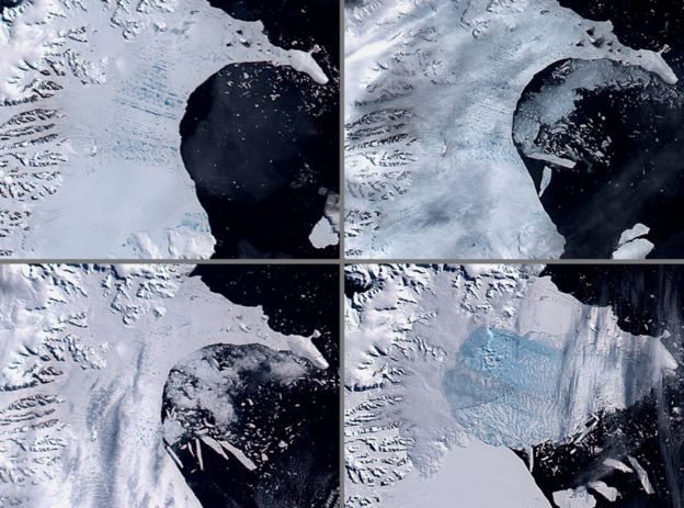 Antarktika'dan dev bir buz kütlesi kopmak üzere