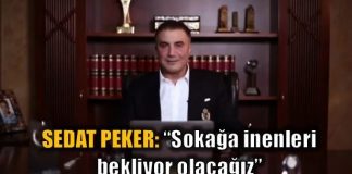 Sedat Peker: Sokağa inenleri bekliyor olacağız referandum evet dedi video