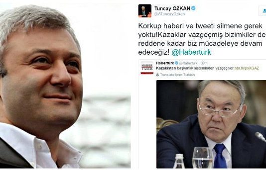 Tuncay Özkan: Korkup haberi silmene gerek yoktu