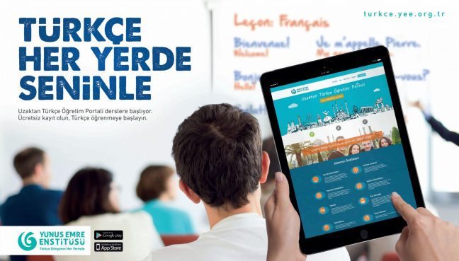 Yunus Emre Enstitüsü: "Uzaktan Türkçe Öğretim Portalı"nı kullanıma açtı