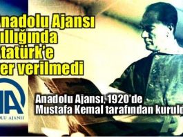 Atatürk, Halide Edip ve Yunus Nadi tarafından kurulan Anadolu Ajansı'nın yıllığında 10 Kasım bölümünde Atatürk yer almadı.