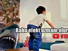 Baba özel efekt uzmanı olursa çocuğu ile çektiği videolar nasıl olur?