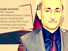 Hayır diyenleri tehdit eden Başsavcı Vekili Cevdet Kayafoğlu meclis gündeminde