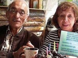 Yaşlı bir çift el ele ölüme gitti