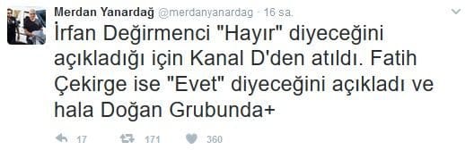 Doğan Medya Grubu'nda referandum depremi