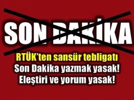 RTÜK'ten sansür tebligatı: Son dakika bile yasak!