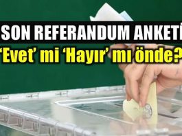 16 Nisan'da yapılacak anayasa değişikliği referandumu için son anket THEMIS'ten geldi. Evet mi Hayır mı önde? İşte son anketin sonuçları...