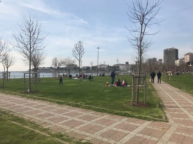 Fenerbahçe sahili yürüyüş ve bisiklet yolları kapatıldı ibb tenis kortu rant kadıköy