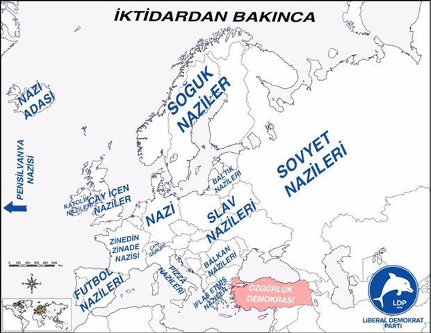 LDP'nin hazırladığı Nazizim haritası Avrupa'nın gündeminde