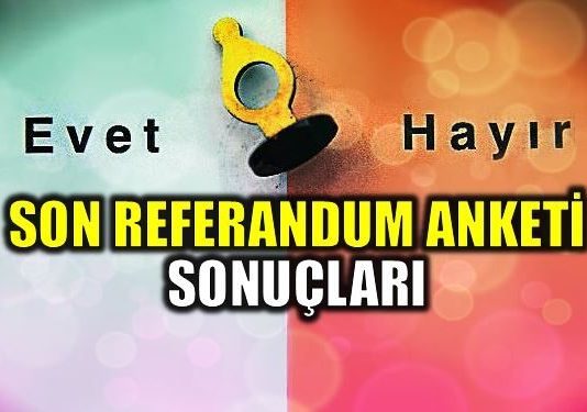 Son referandum anketi ve kamuoyu araştırması sonuçları