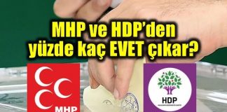 Referandumda MHP ve HDP'nin yüzde kaçı evet diyecek?