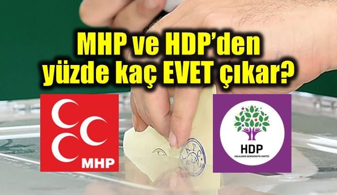 Referandumda MHP ve HDP'nin yüzde kaçı evet diyecek?