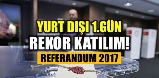 Referandum 2017 yurt dışında 1. gün oy sayımı: Rekor katılım!