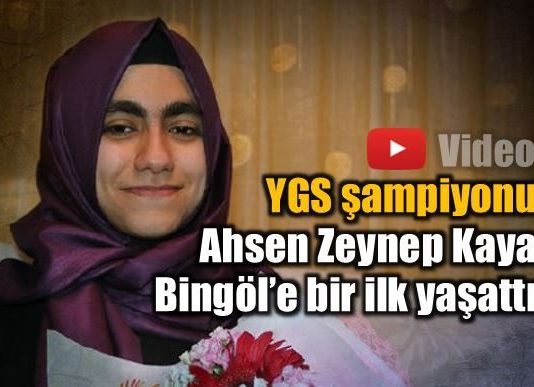 YGS şampiyonu Ahsen Zeynep Kaya, Bingöl'e bir ilk yaşattı