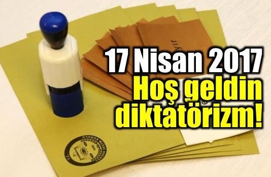 Kazanan vicdansızlık oldu, kazanan onursuzluk oldu, kazanan haksızlık oldu. Kazanan diktatörizm oldu (!)