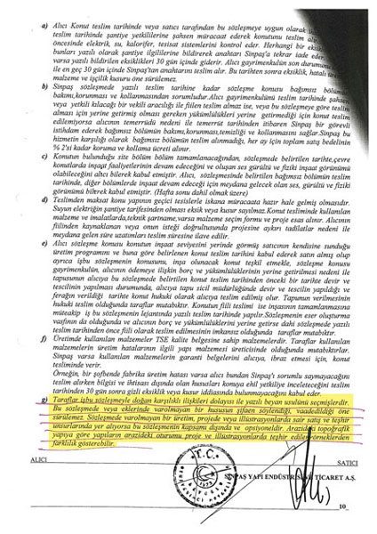 sinpaş gyo tarafından paylaşılan sözleşme ekleri