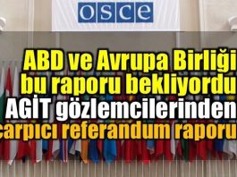 AGİT seçim gözlemcilerinden referandum raporu