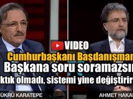 Cumhurbaşkanı danışmanı şükrü karatepe: Başkana soru soramazsın! Başkan sonuçta