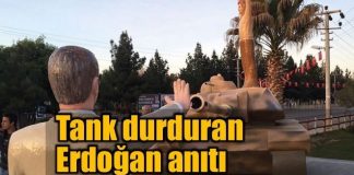 Tank durduran Erdoğan ve 15 Temmuz anıtı