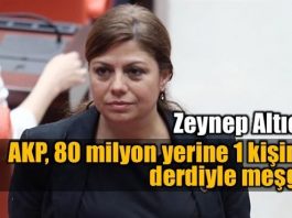 Zeynep Altıok: AKP 80 milyon yerine 1 kişinin derdiyle meşgul