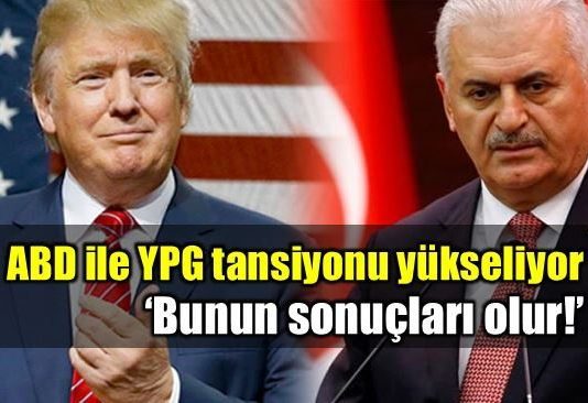 ABD'nin YPG kararına Başbakan Yıldırım'dan tepki