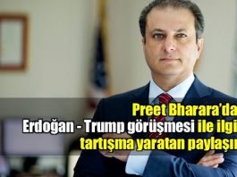 Bharara'dan Erdoğan-Trump görüşmesine dair tartışılan paylaşım