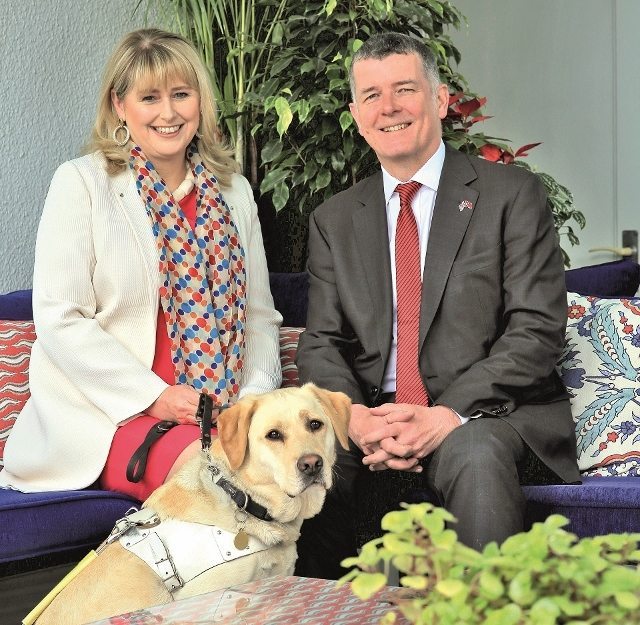 Birleşik Krallık Büyükelçisi Richard Moore, eşi Maggie Moore ile (Ankara)