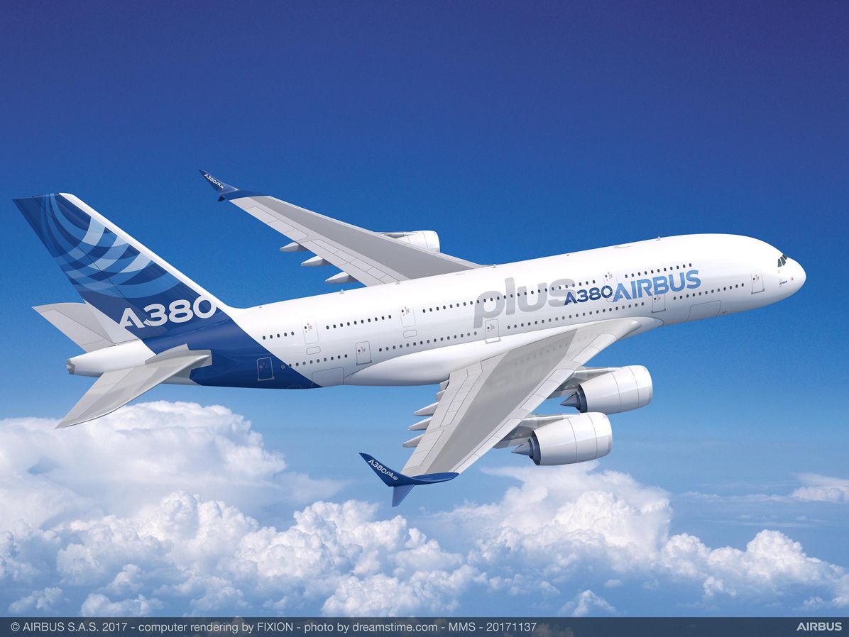 dünyanın en büyük yolcu uçağı Airbus A380 Plus 23 Haziran'da Paris Air Show