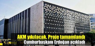 AKM yıkılacak; proje tamamlandı! Erdoğan açıkladı