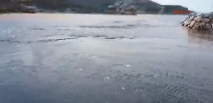 depremden sonra denizin suların çekilmesi tsunami izmir karaburun midilli