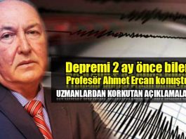 Depremi 2 ay önce bilen Profesör Ahmet Ercan konuştu