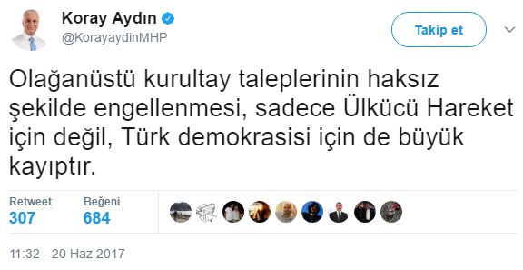 koray aydın mhp mahkeme açıklaması